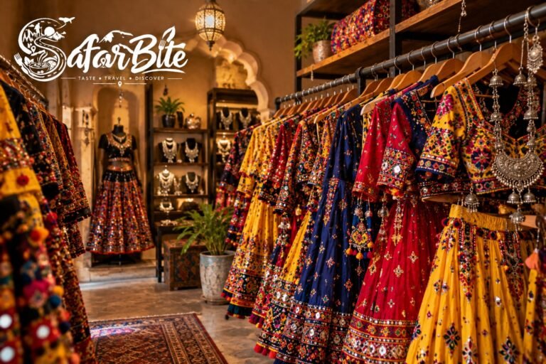 Where to Rent Chaniya Cholis & Garba Outfits in Jaipur Traditional Rajasthani and Gujarati Chaniya Cholis for rent in a Jaipur boutique